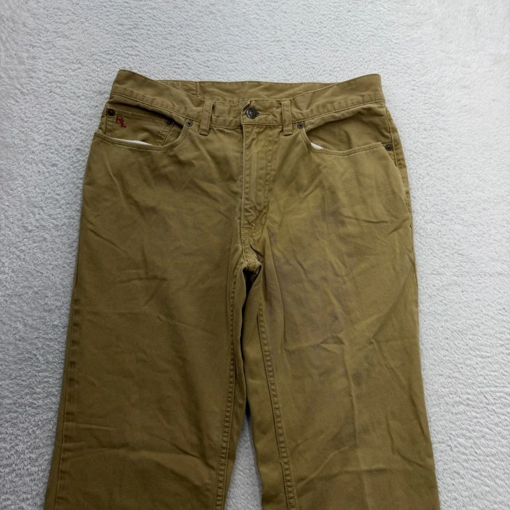 Polo Ralph Lauren Authentic Dungarees 650 Straight Fit Tan Khaki Pants 32x30